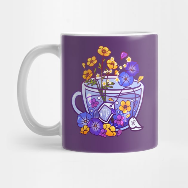 Virgo Zodiac Teacup by heysoleilart